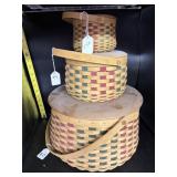 3PC LONGABERGER GATHERING BASKETS (2003)