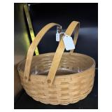 LONGABERGER DOUBLE HANDLED ROUND BASKET