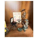 6PC - IRON STANDS, COSTUME JEWELRY SET, COOKBOOK