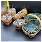 6 ASSTD SM LONGABERGER BASKETS