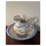 PITCHER & BOWL SET SIGNED ATNERS