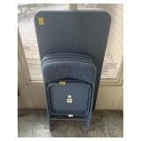 5PC TABLE AND 4 FOLDING CHAIRS