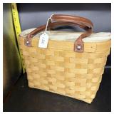 LONGABERGER LEATHER HANDLED POCKET BOOK (2003)