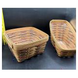 LONGABERGER SQUARE BASKET & BREAD BASKET