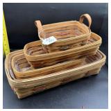 4PC LONGABERGER BASKETS