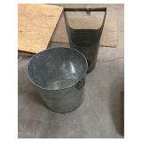 2 METAL BUCKETS