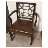 WHITLOCK LEATHER SEAT SIDE CHAIR