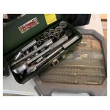 BOX OF ASSTD  craftsman RACHETS, SOCKETS,