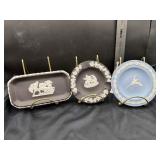 3 piece of Wedgwood Jasperware, a type of