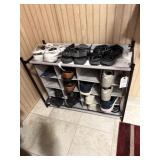 SHOE RACK W/ SHOES SIZE WN12