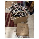 LARGE BOX OF CLOTHES HANGERS