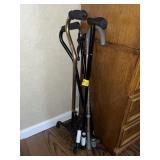 5 ADJUSTABLE WALKING CANES