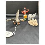 4pc 3 our porcelain and figures