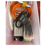 Watch screws, screwdrivers, cable, hook ups