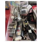 Trimmers, screws, wire cutters picture hangers,