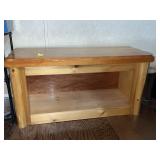 SMALL PINE STORAGE BENCH/TABLE 36"x15"x17"