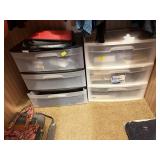 (2) STERILITE 3 DRAWER ORGANIZERS