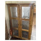 OAK 6 TIN PIE SAFE 56"x32"x14"