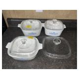 3PC SET OF CORNINGWARE W/ LIDS