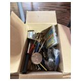 Tape Measure,  screwdrivers Nails pliers