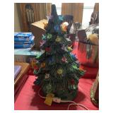 CERAMC LIGHT UP CHRISTMAS TREE (UNTESTED) 16" TALL