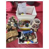 PARTIAL NATIVITY SCENE & RELIGIOUS FIGURINE