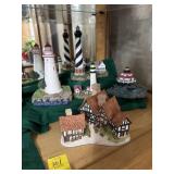 This is a Danbury Mint Lighthouse Point 4-piece