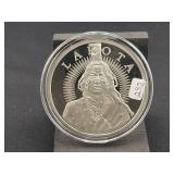 LAKOTA "CRAZY HORSE" 5 OZ SILVER ROUND