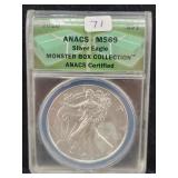 2016 SILVER EAGLE - MONSTER BOX COLLECTION -