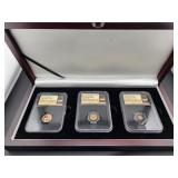 2017 SET OF 3 GOLD SOUTH AFRICA KRUGERRAND COINS