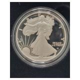 2023-S PROOF SILVER EAGLE - BOX AND COA