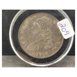 1836 CAPPED BUST HALF DOLLAR