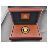 50TH ANN. KENNEDY HALF DOLLAR GOLD PROOF COIN -