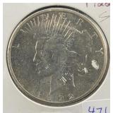 1922-S PEACE SILVER DOLLAR