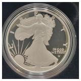 2023-S PROOF SILVER EAGLE - BOX AND COA