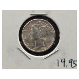 1945 MERCURY DIME