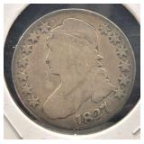 1827 CAPPED BUST HALF DOLLAR
