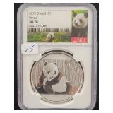 2015 CHINA S10Y PANDA - NGC: MS70