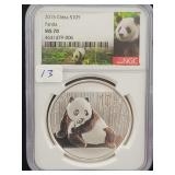 2015 CHINA S10Y PANDA - NGC: MS 70