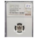 2021 CANADA SILVER $1 COIN - ARBOREAL EMBLEM -