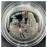2019 APOLLO 11 50TH ANNIV. PROOF SILVER DOLLAR