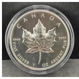 2024 $20 FINE SILVER CANADIAN MAPLE LEAF - 1 OZ