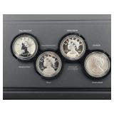 2017 AMERICAN LIBERTY 225TH 4 SILVER MEDAL SET -
