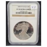 2004-W SILVER EAGLE - NGC GRADED: PF70 ULTRA CAMEO