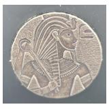 EGYPTIAN RELIC SERIES KING TUT 5 OZ FINE SILVER