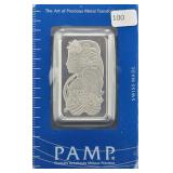 PAMP 1 OZ PLATINUM INGOT - 999.5 - SUISSE