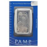 PAMP 1 OZ PALLADIUM INGOT - 999.5 - SUISSE