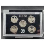 2011 SILVER PROOF AMERICA THE BEAUTIFUL QUARTERS