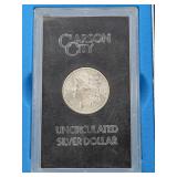 1884-CC GSA MORGAN SILVER DOLLAR - BOX AND COA