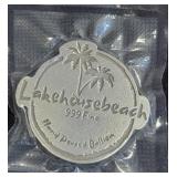 LAKEHOUSE BEACH 2.49 OZ SILVER LOGO BAR .999 FINE